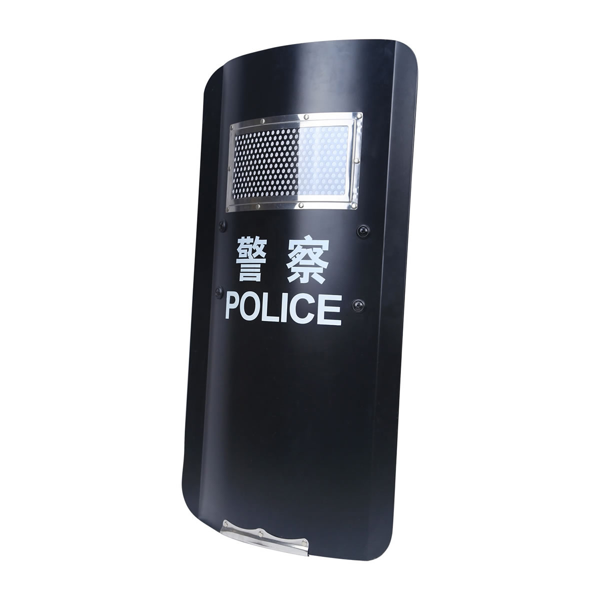 ⾦属防暴盾牌